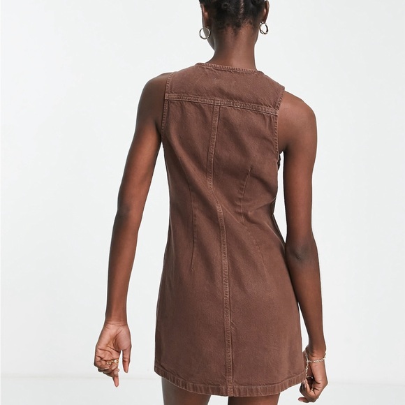 Topshop button down denim dress - Picture 2 of 4